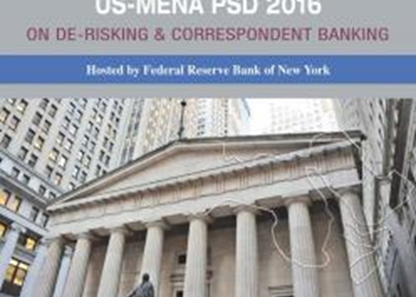 UAB – IMF – FED Conference: US-MENA PSD 2016 on E-Risking & Correspondent Banking - NYFED NYC, USA - 18 April 2016