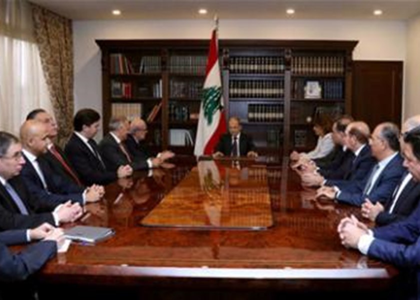 Banking sector safe from sanctions: Torbey to Aoun